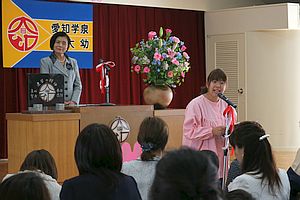 短大幼稚園 入園式の模様